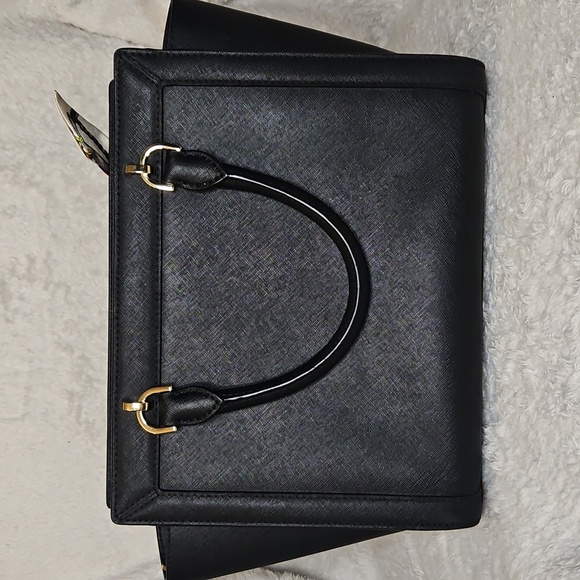 Michael Kors Tina Saffiano Leather Messenger Handbag - Picture 4 of 11